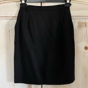 Ann Taylor Petites Black Pencil Skirt Pockets Size 2p